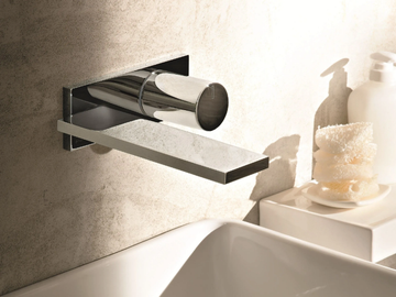 MILANO - D113A/E513B - Wall-mounted washbasin mixer with plate by Fantini Rubinetti - view 2